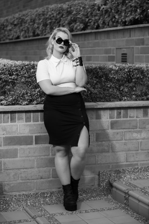 Falda ajustada negra<br> Just a girl