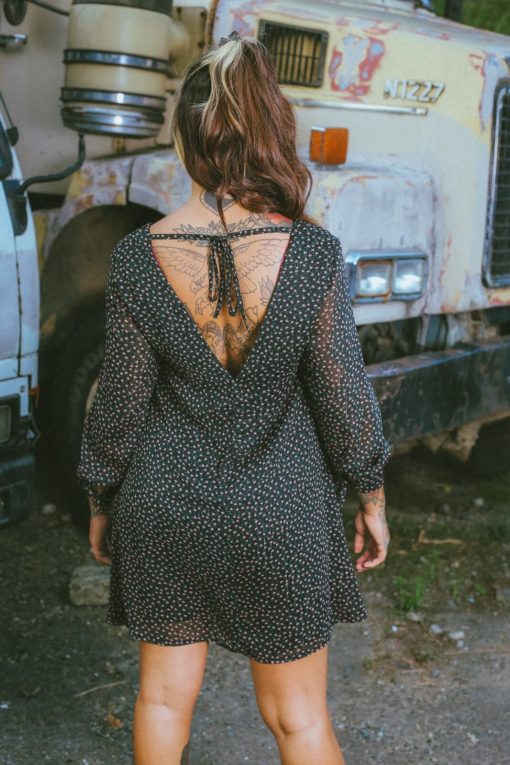 Vestido chifón miniprim Ride - Dark Paradise - Imagen 4