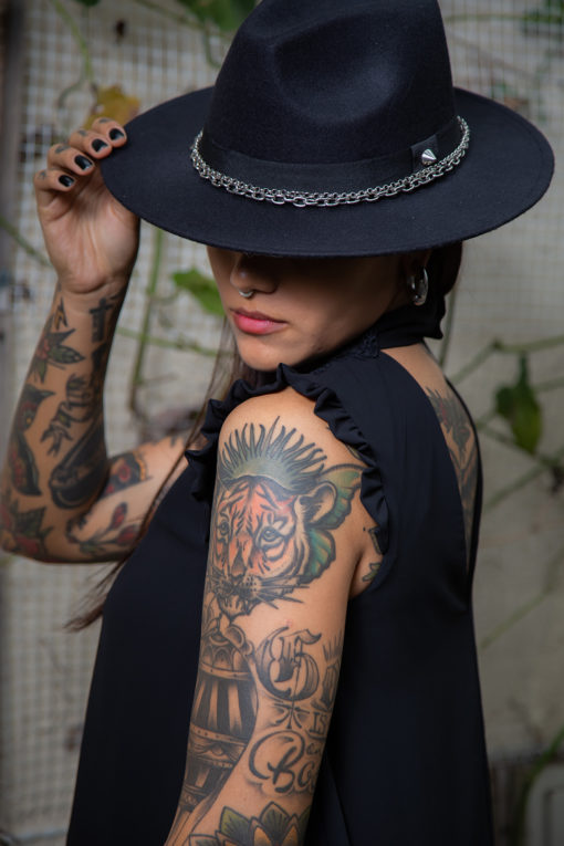 Vestido chifón negro<br>  - Imagen 2