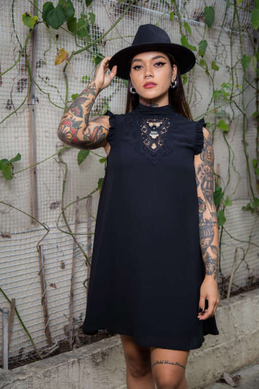 Vestido chifón negro<br>  - Imagen 5