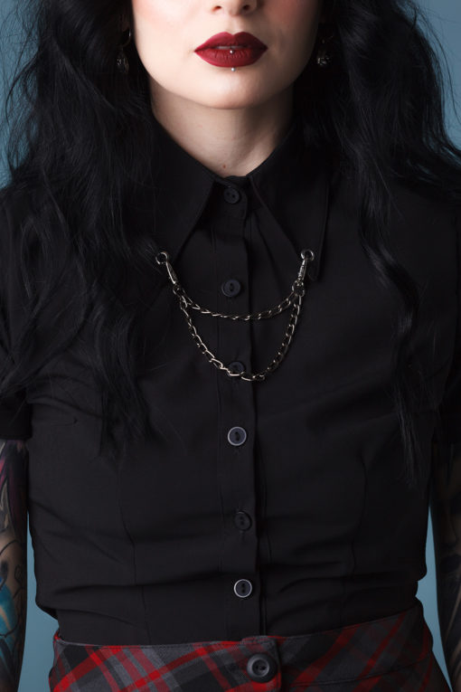 Camisa con cadenas Disco eterno /Corazon Delator - Imagen 2