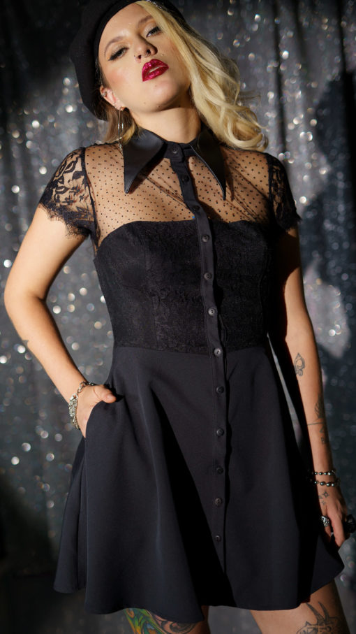 Vestido dos mallas Borderline - Madonna - Imagen 3