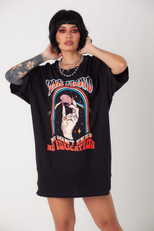 Camiseta oversize We don´t need no education - Imagen 2