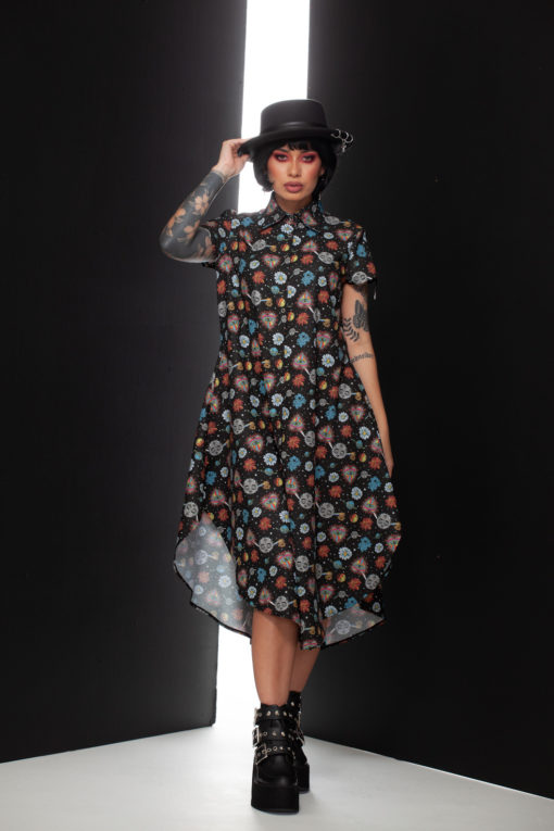 Vestido largo estampado - Young Lust