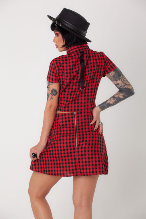 Falda cuadros en A - Dogs - Imagen 3