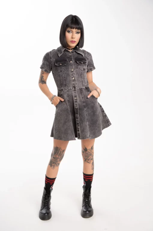 Vestido denim Lithium - Nirvana - Imagen 2