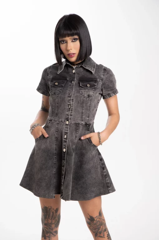 Vestido denim Lithium - Nirvana - Imagen 5