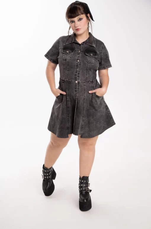 Vestido denim Lithium - Nirvana
