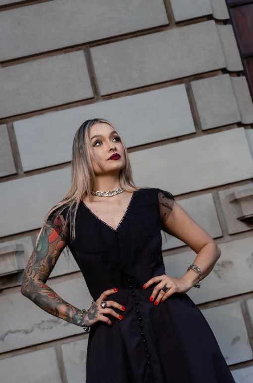 Vestido Largo Carmen - Dark paradise - Imagen 4