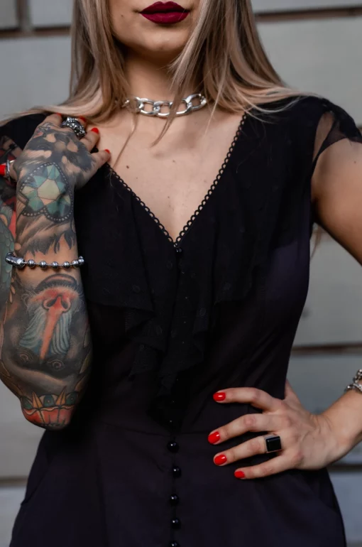 Vestido Largo Carmen - Dark paradise - Imagen 3