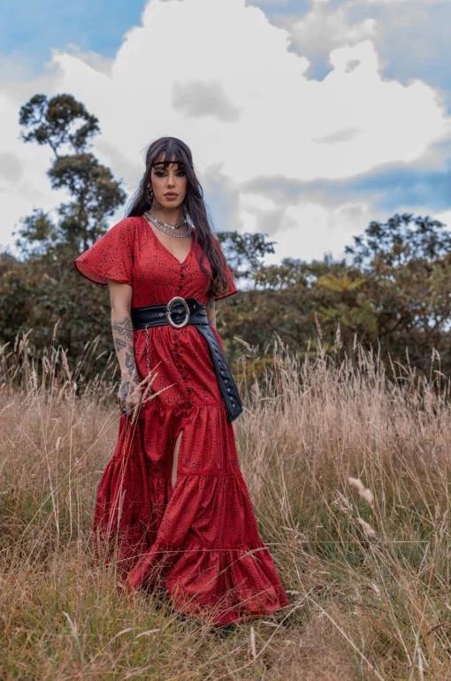 Vestido rojo Stairway to Heaven - Kashmir