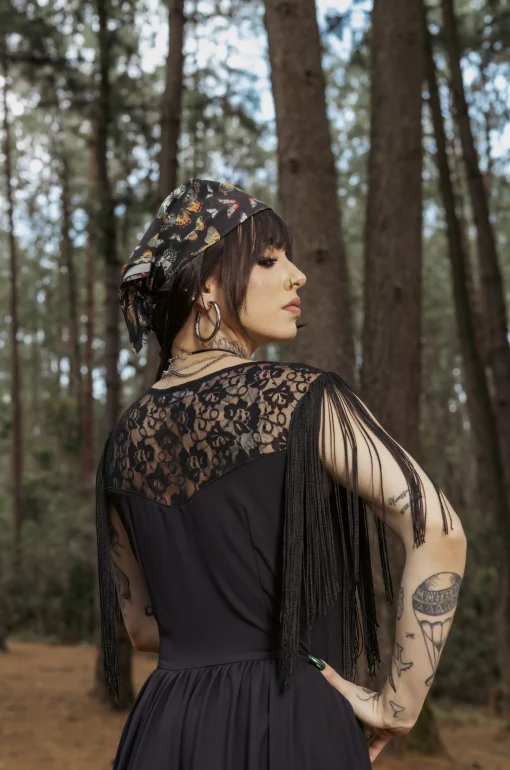 Vestido negro Kashmir - Imagen 6
