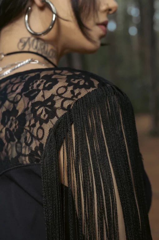 Vestido negro Kashmir - Imagen 5