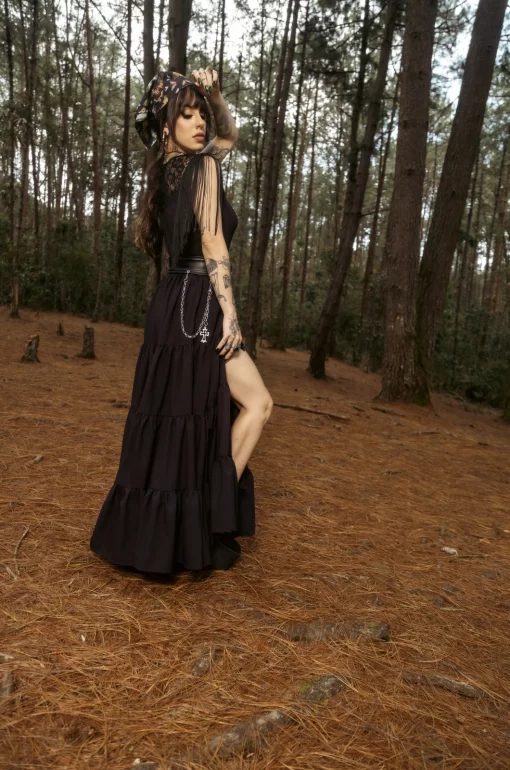 Vestido negro Kashmir - Imagen 2