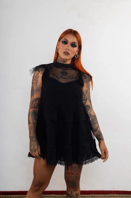 Vestido negro Little Wing - Imagen 3