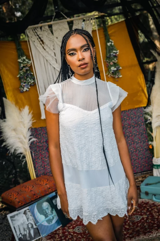 Vestido blanco hueso Hey Joe