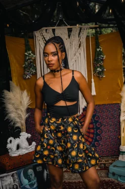 Croptop lycra negro One Rainy Wish