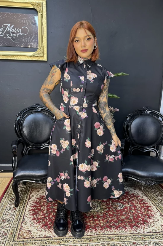 Vestido Vintage Flowers