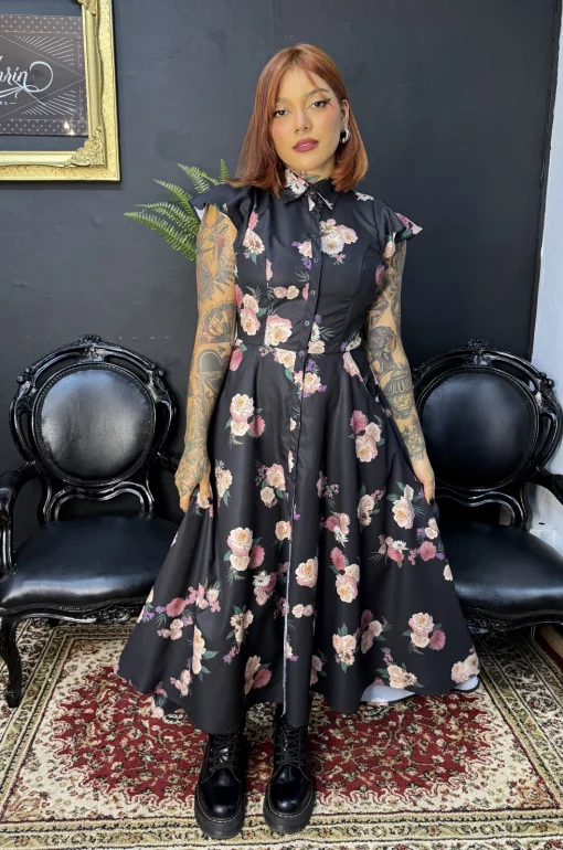 Vestido Vintage Flowers - Imagen 2