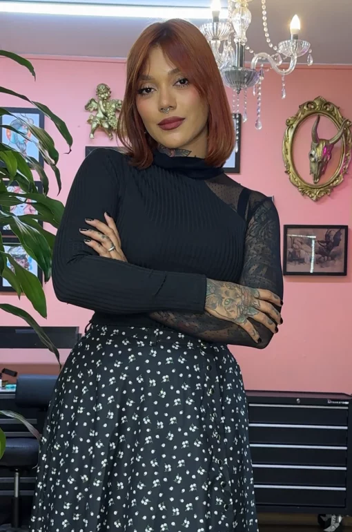 Croptop Polly black - Nirvana - Imagen 3