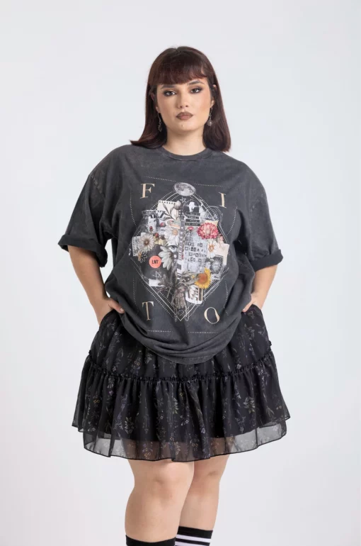 Camiseta oversize estampada Cadaver Exquisito - Imagen 2