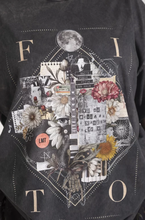 Camiseta oversize estampada Cadaver Exquisito - Imagen 3
