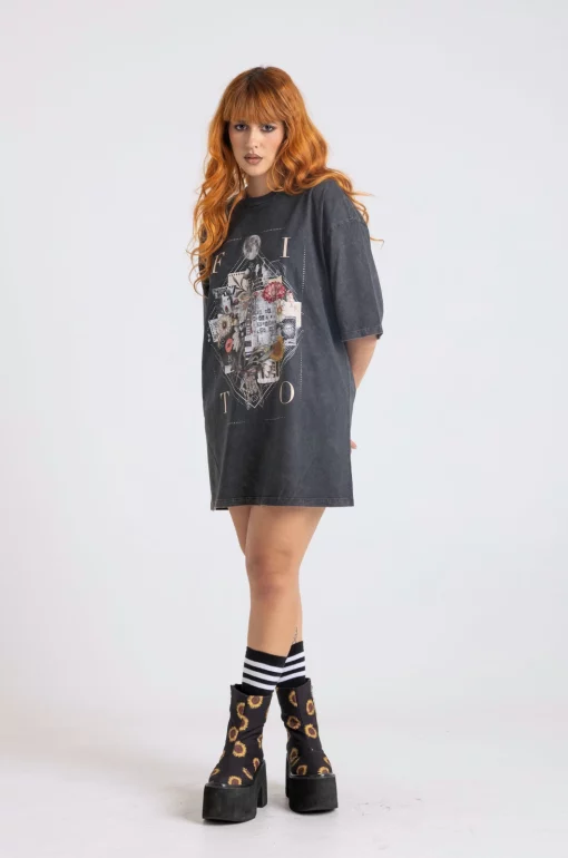 Camiseta oversize estampada Cadaver Exquisito - Imagen 6