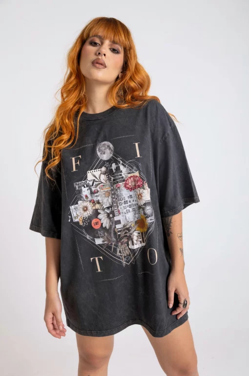 Camiseta oversize estampada Cadaver Exquisito - Imagen 5