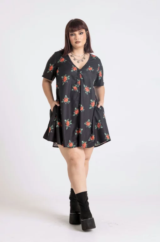 Vestido amplio rosas 11 y 6