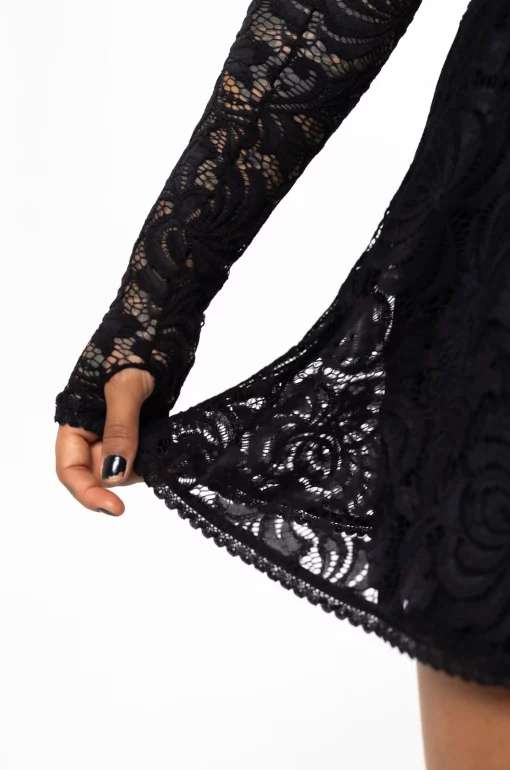 Vestido cruzado black arabeques - Black Lovers - Imagen 9