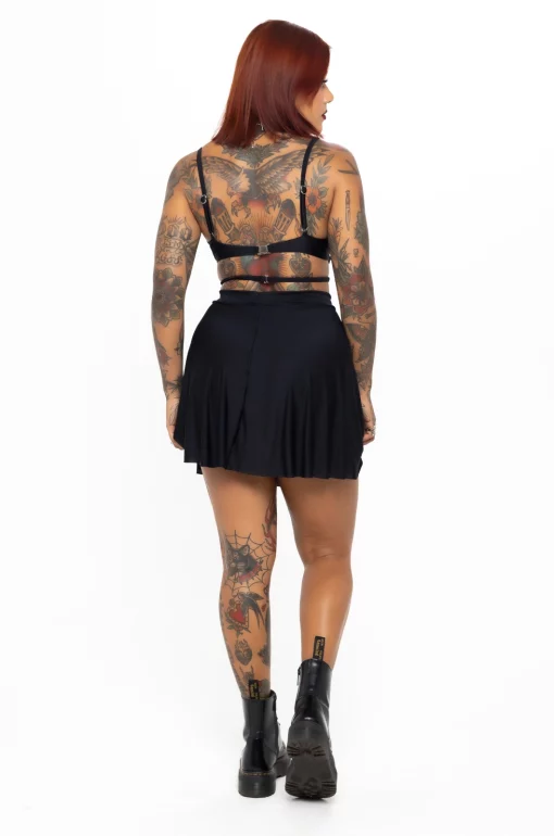 Vestido cruzado black arabeques - Black Lovers - Imagen 4