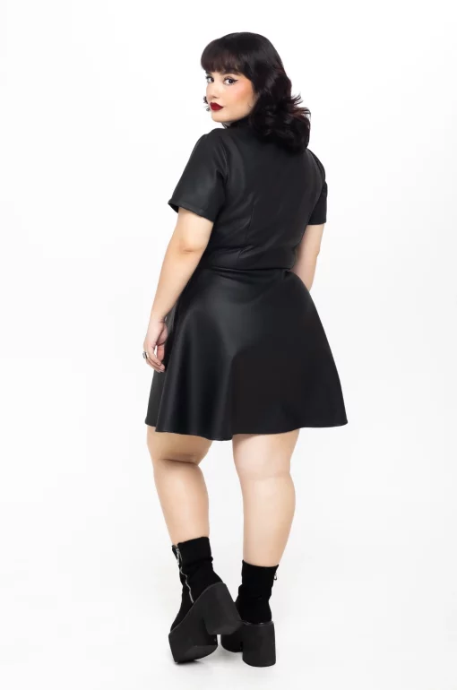 Vestido cuerina Coma - Black Lovers - Imagen 6