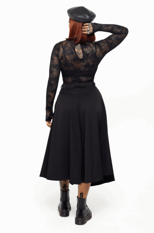 Croptop blonda black mesh - Black Lovers - Imagen 4