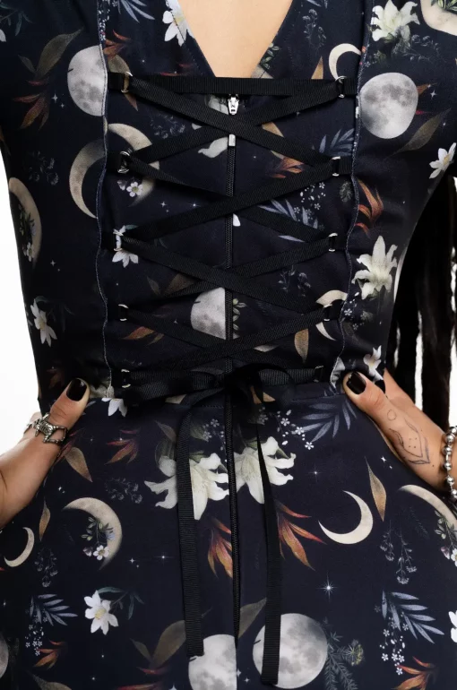 Vestido cuello negro Cable a Tierra - Imagen 3