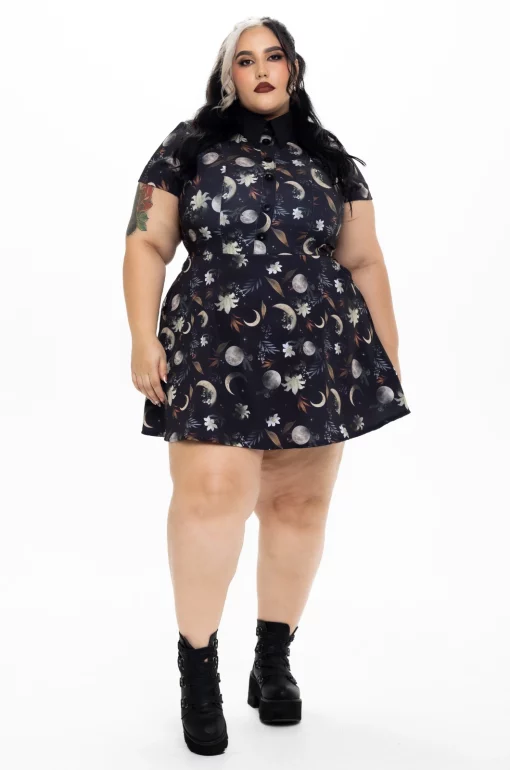 Vestido cuello negro Cable a Tierra - Imagen 6