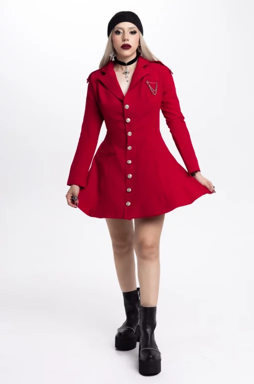 Vestido rojo Shalow - Bad Romance - Imagen 3