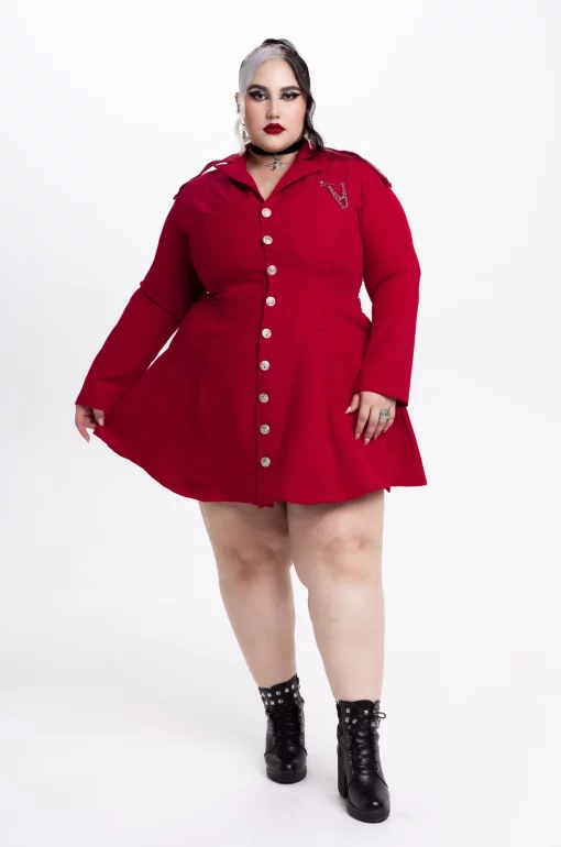 Vestido rojo Shalow - Bad Romance - Imagen 2