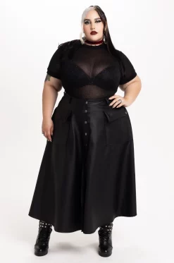 Croptop tela brillante Telephone - Bad Romance