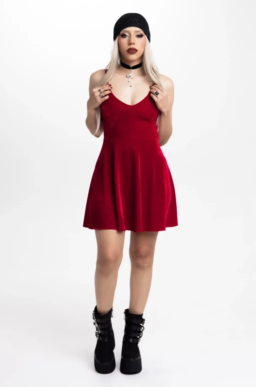 Vestido velvetin Die With a Smile - Bad Romance - Imagen 4