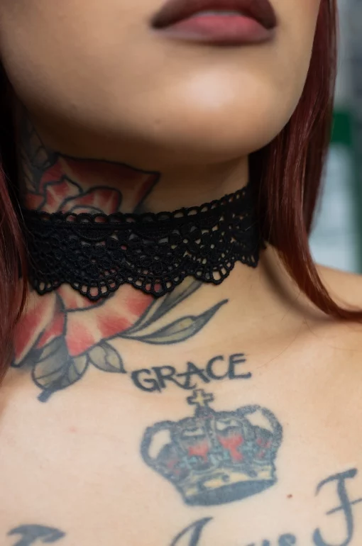 Choker Lace Black