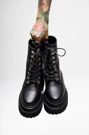 Botas Black Leather