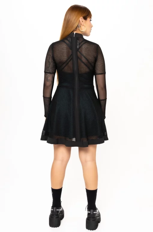 Vestido blonda corto Aviéntame - Imagen 3