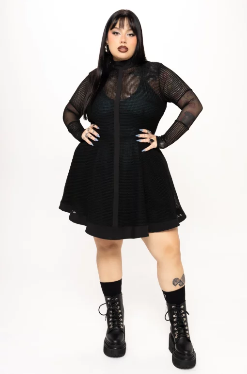 Vestido blonda corto Aviéntame