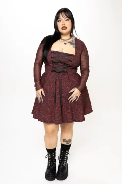 Vestido corto vino Las Flores