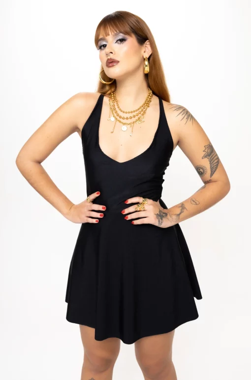 Vestido blonda cruzado María - Imagen 2
