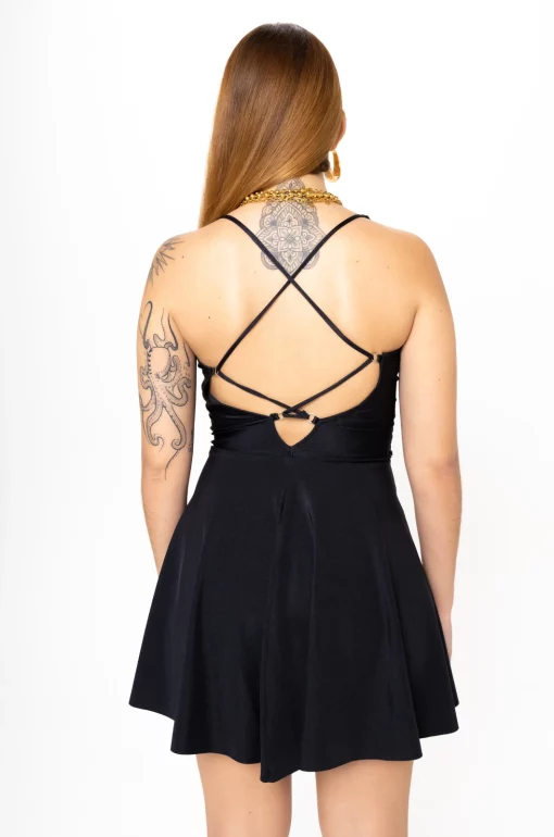 Vestido blonda cruzado María - Imagen 3