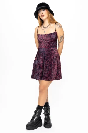 Vestido velvetine leopardo El puñal y el corazón