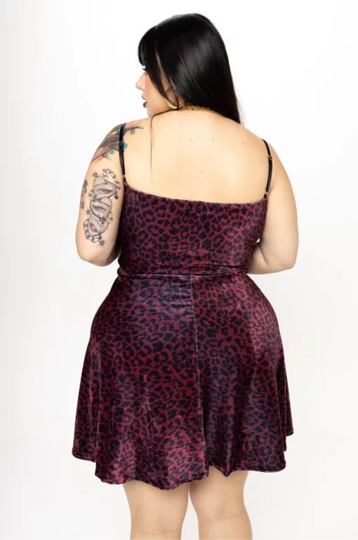 Vestido velvetine leopardo El puñal y el corazón - Imagen 5