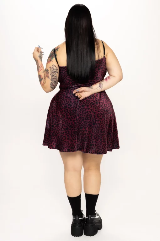 Vestido velvetine leopardo El puñal y el corazón - Imagen 6