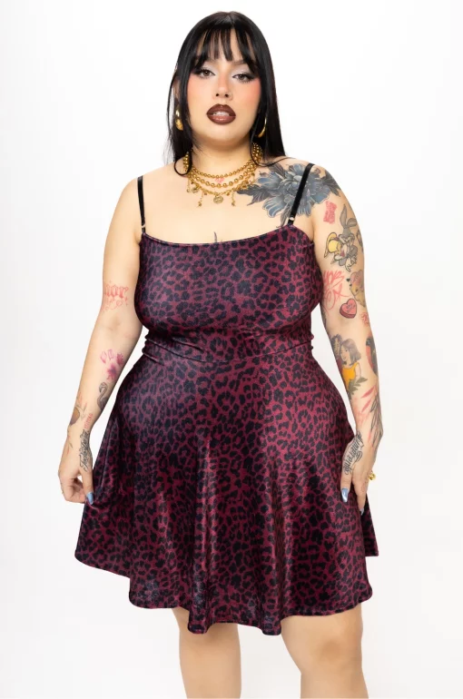 Vestido velvetine leopardo El puñal y el corazón - Imagen 7